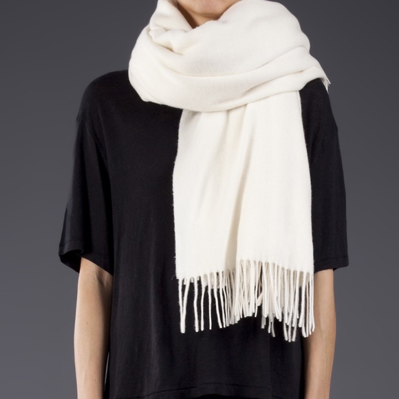 Acne Studios Accessories - Acne studios Canada oversized wool scarf in white